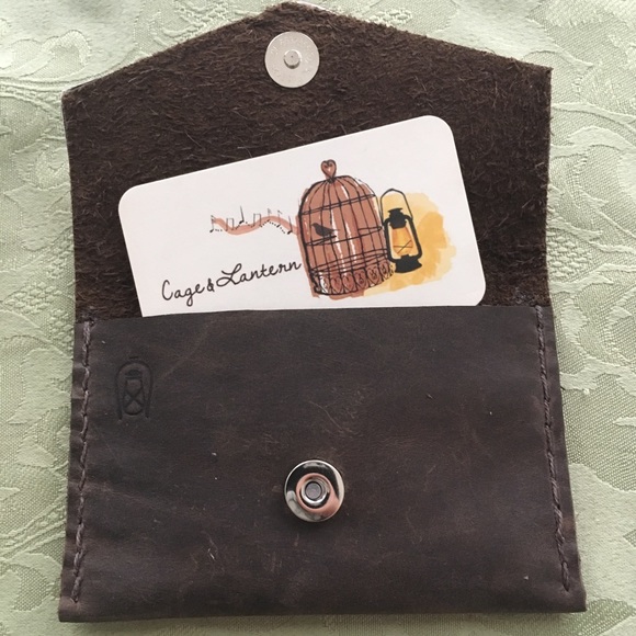 NWOT Real leather / cow hide card holder wallet - Picture 2 of 3